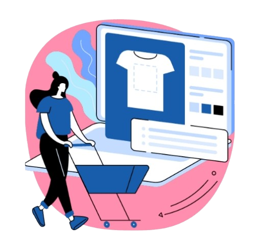 Shop online illustration